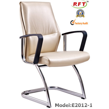 Modern Hotel Leather Office Mobilier de fauteuil de réunion en métal (E2012-1)